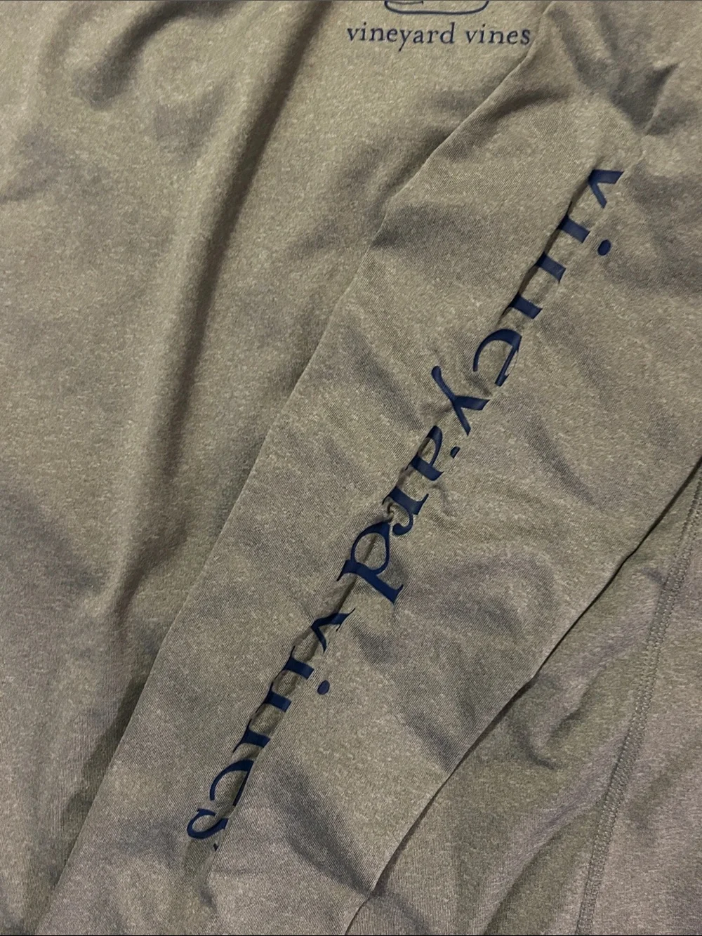 Vineyard Vines Performance Kids Swim Rashguard Hoodie - Gray L (14)
